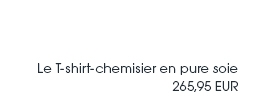 Le T-shirt-chemisier en pure soie (73038577)