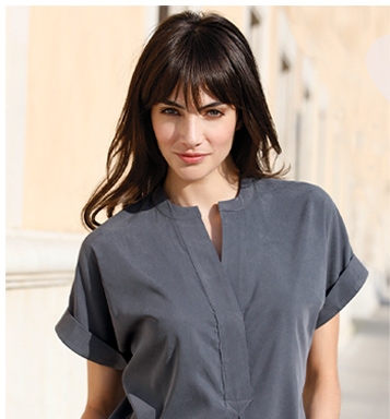 Le T-shirt-chemisier manches courtes (73035877)