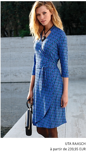 La robe imprimée en jersey manches 3/4 (99019288)